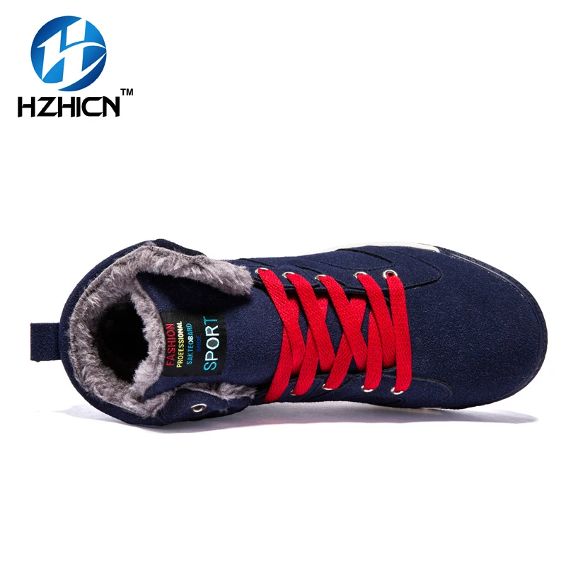 HZHICN Men Shoes Fashion Breathable Leather Mens Ankle Black Spring Lace Up Flat Casual Botas Mujer | Обувь