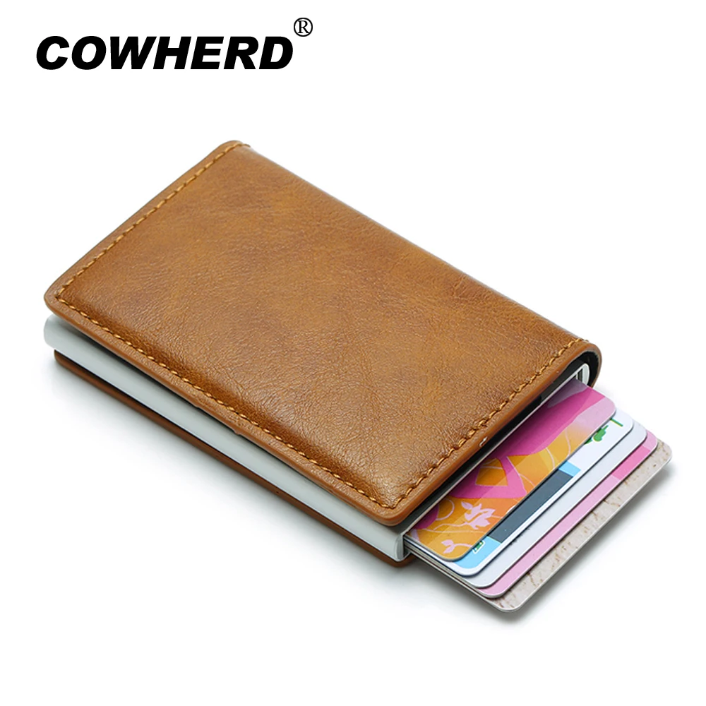 2019 RFID кошелек винтажный держатель для кредитных карт искусственная кожа мужчин и