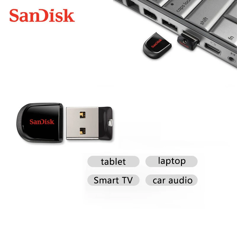SanDisk CZ33 USB флеш накопитель 16 Гб мини 32 ГБ 2 0 микро 64 Поддержка официальное
