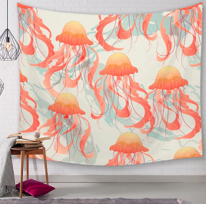 Lobster Fish Ocean World Decoration гобелены для ванной улицы гобелен настенный лист ткань