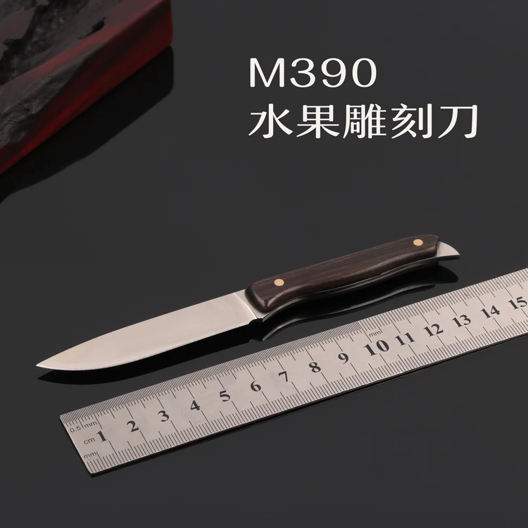 M390 порошок сталь нож для резьбы по фруктам Diy ручной работы полу готовый Embryo шеф