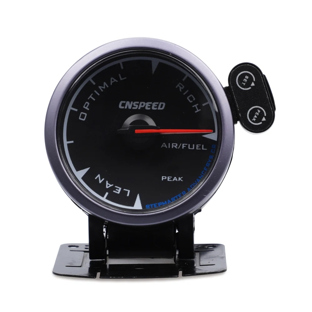 Air Fuel Ratio Gauge Акула Стиль 2," 60 мм турбо Boost датчик температуры масла пресс вольт Тахометр Температура воды воздуха топливное соотношение температура выхлопных газов с 7 цветов - Цвет: Air Fuel Ratio Gauge