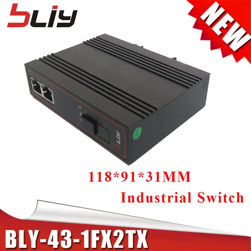 1 волокно 2 RJ45 Ethernet промышленные Grand переключатель 10/100 Мбит/с Неуправляемый