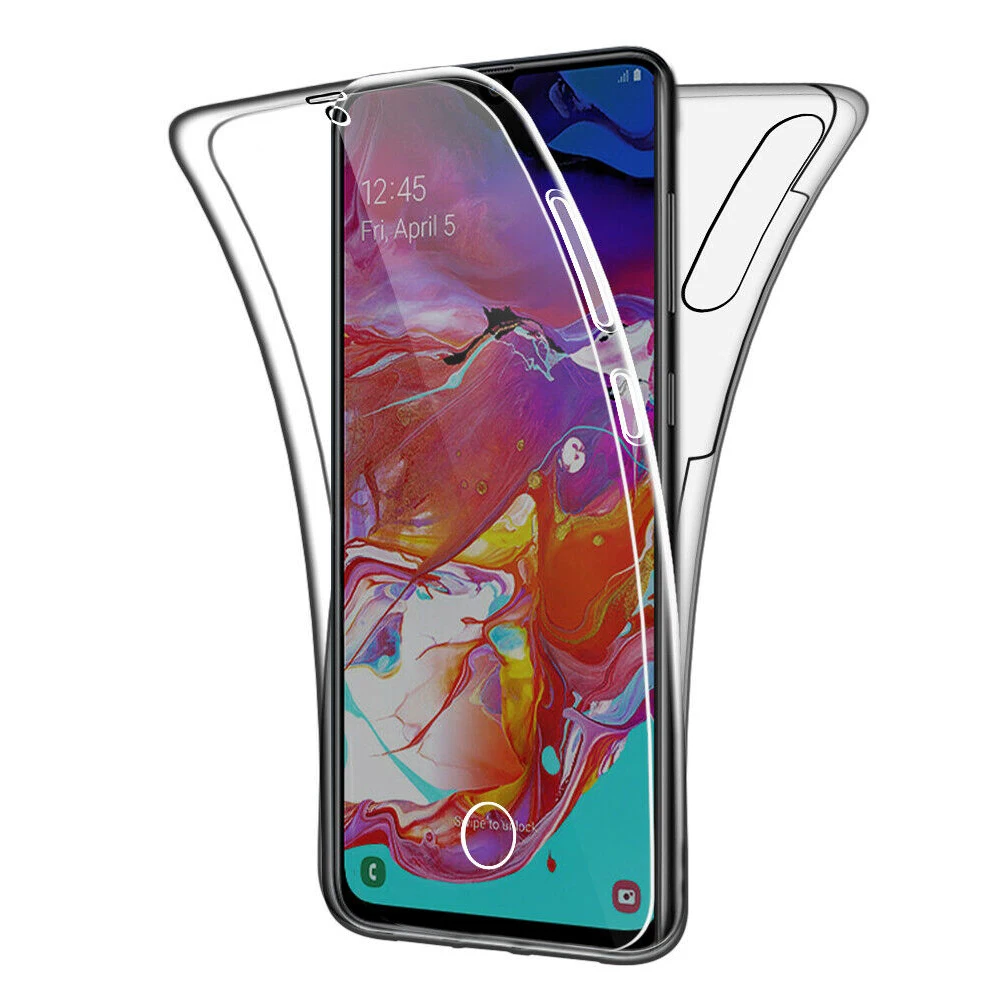 360 двойной силиконовый чехол для Samsung Galaxy S10 S9 S8 Plus S10E S7 Edge A6 A8 A7 2018 A10 A20 A30 A40 A50 A60 A70 M10