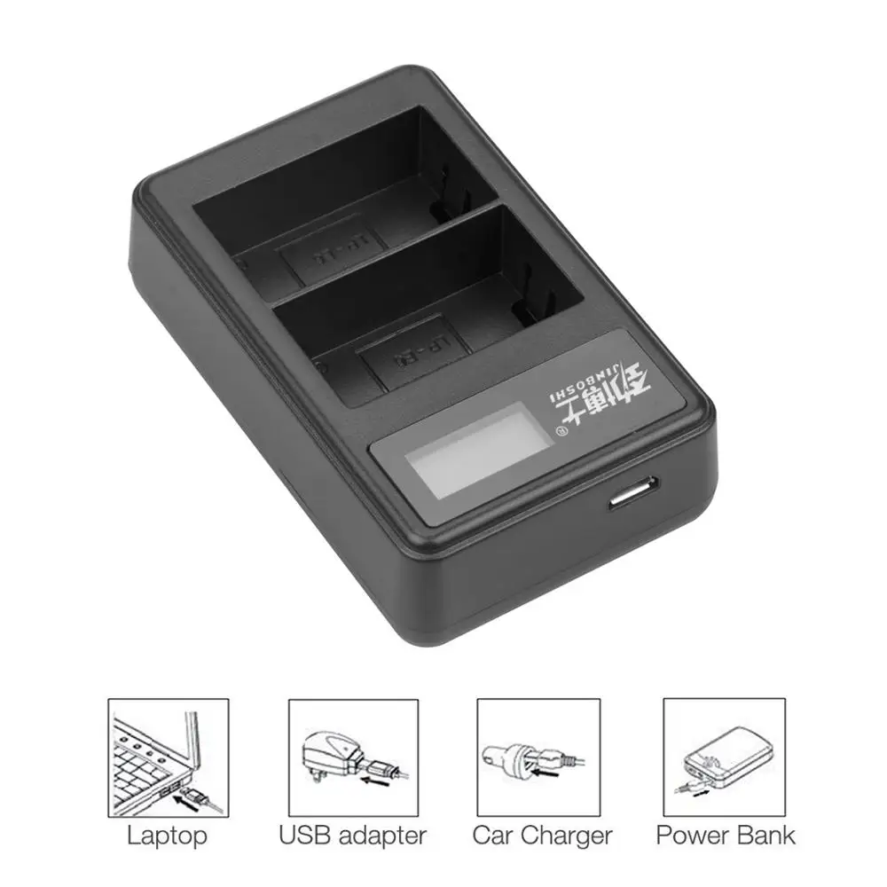 2x 2600mah LPE6 LP-E6 LP-E6N LP E6 Battery + LCD Dual Charger for Canon EOS 5DS R 5D Mark II III 6D 7D 80D | Электроника