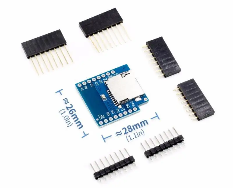 Щит для карты Micro SD WeMos D1 Mini TF WiFi ESP8266 совместимый беспроводной модуль Arduino