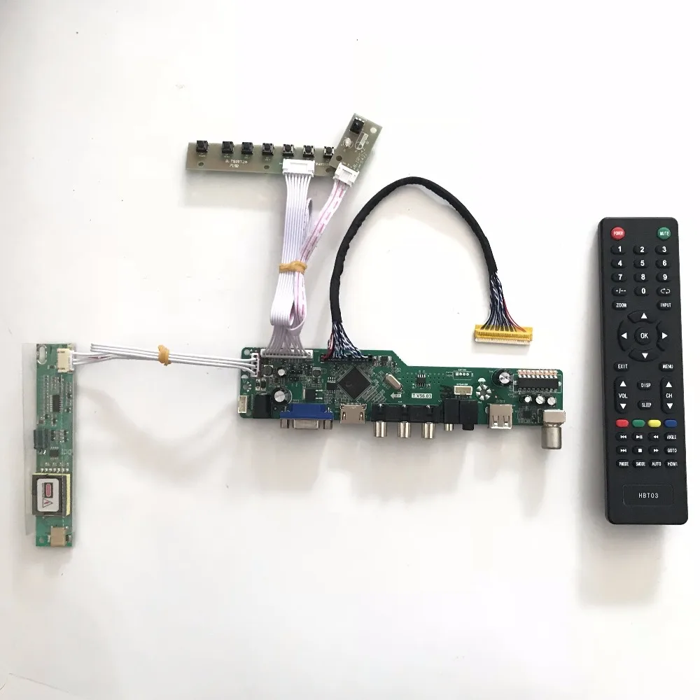 

Плата контроллера T.V56.03 VGA AV Audio USB TV LCD для B154PW01 B154PW02 1440x900 CCFL LVDS LCD, AD-плата контроллера raspberry pi