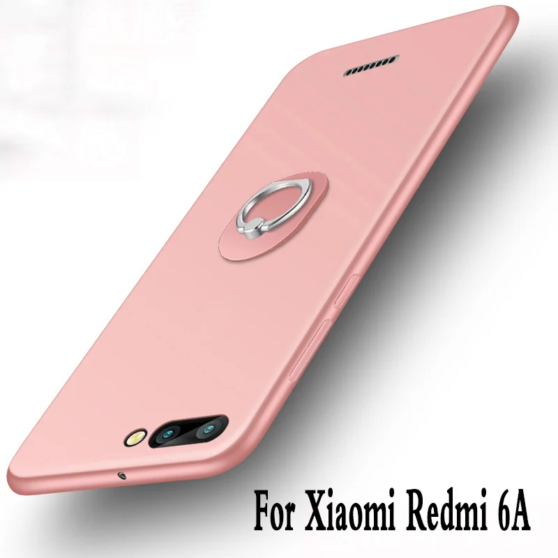 Чехол для xiaomi redmi 6A силиконовый мягкий роскошный защитный чехол 6a из ТПУ черный |