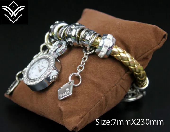 Модный трендовый женский браслет с сердечками ручной работы|bracelet watch gold|bracelet