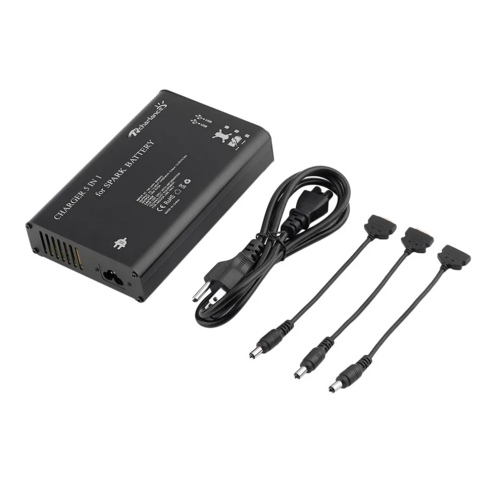 

5 In 1 Battery Charger Adapter 2USB Port Charging For DJI Spark Drone