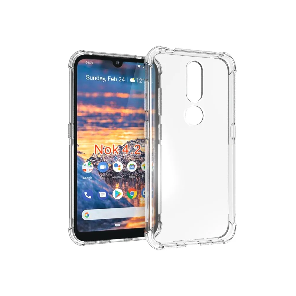 Противоударный чехол для Nokia 8 3 7 2 6 3.1C 3.1A 4 X71 X7 X5 5 1 Plus мягкий прозрачный