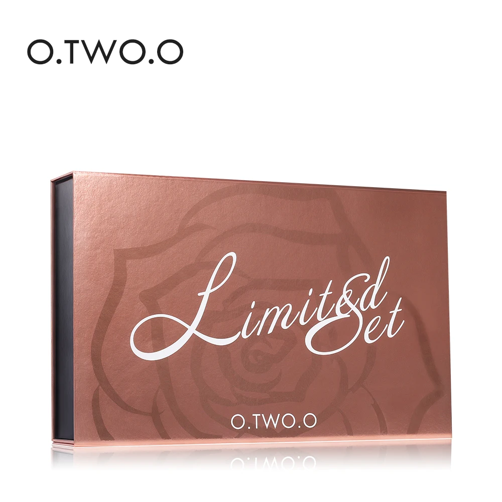 O.TWO.O Black Gold Series Make Up Tool Kit 11 Pieces/Set with Makeup Box Professional Beauty Set Cosmetics | Красота и здоровье