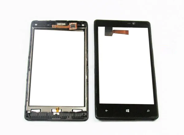 Без/с рамкой высокое качество 4 3 дюйма для Nokia Lumia 820 N820 сенсорный экран дигитайзер