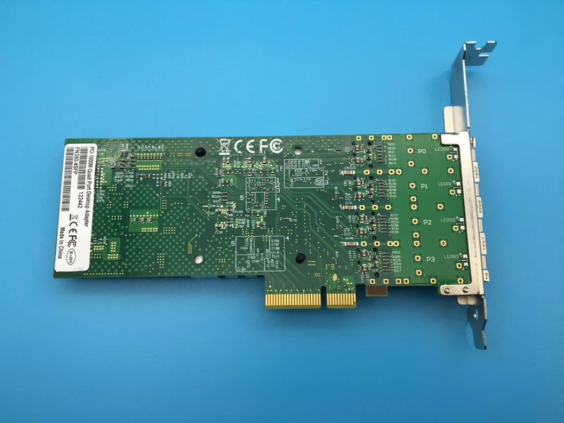 Новая сетевая карта I350 4SFP PCI E x4 F4 Gigabit четырехпортовый Серверный Сетевой адаптер