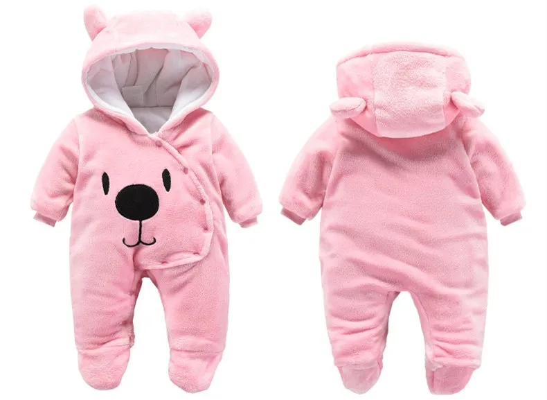 Новые детские плюс бархатные толстые пальто Детские Боди Детская новорожденных