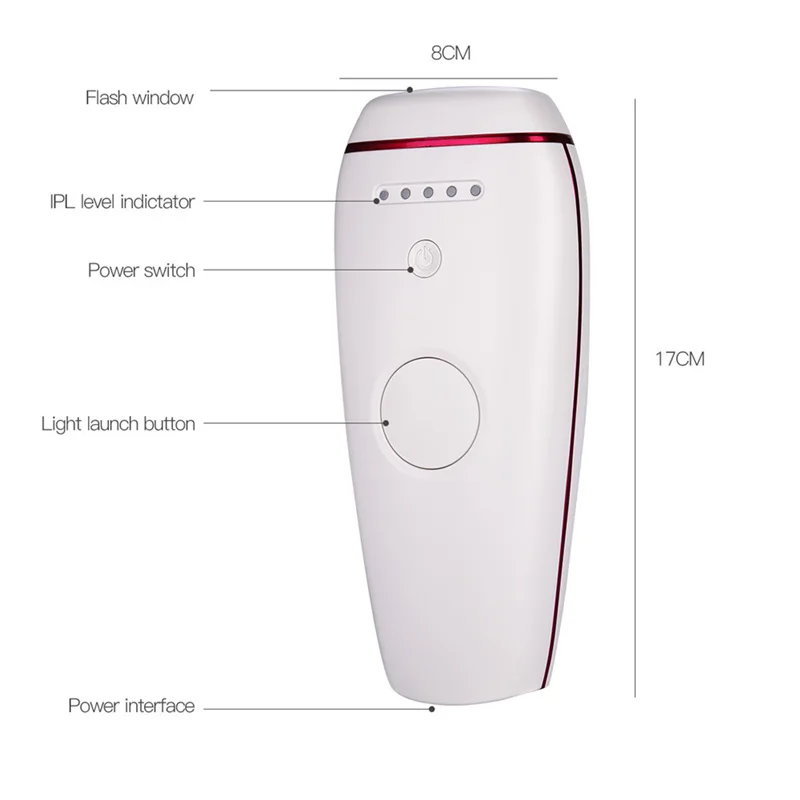

Facial Body IPL Laser Epilator Shaver Hair Removal Smooth Touch Permanent Electric Depilator Depilatory For Unisex Hair Remover