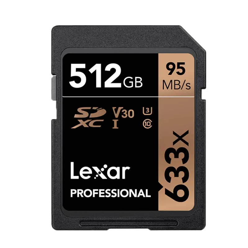 Lexar флешка мышь 512 ГБ флеш карта SDXC sd U3 карты памяти класса 10 memorias GB 95 МБ/с. для