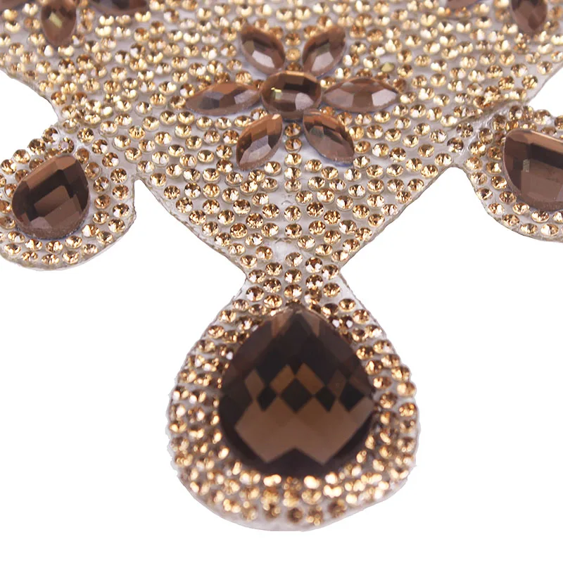 10 шт. вырез воротник дизайн исправление горный хрусталь мотив кристалл железо на