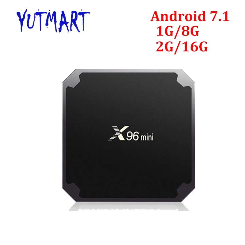 10 шт. Android 7 1 Smart TV BOX Amlogic S905W X96 mini 1G/8G 2G/16G 2 4G WIFI H.265 VP9 UHD 2.0A медиаплеер|media player|smart tv boxtv