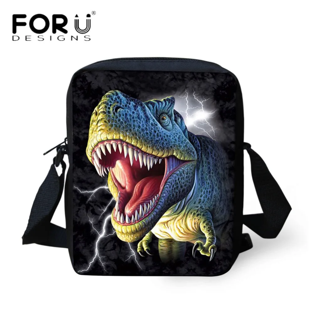 

FORUDESIGNS Cool Small Messenger Bags Tyrannosaurus Rex T Rex Dinosaur 3D Print Women Mini Crossbody Bag High Quality Handbags