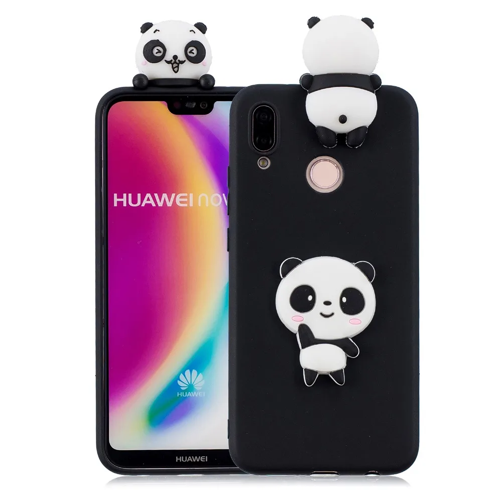 Чехол с единорогом пандой для Huawei P20 Lite/Nova 3e чехол Pro Y5 Y9 2018 Mate 10 20 Lite Etui