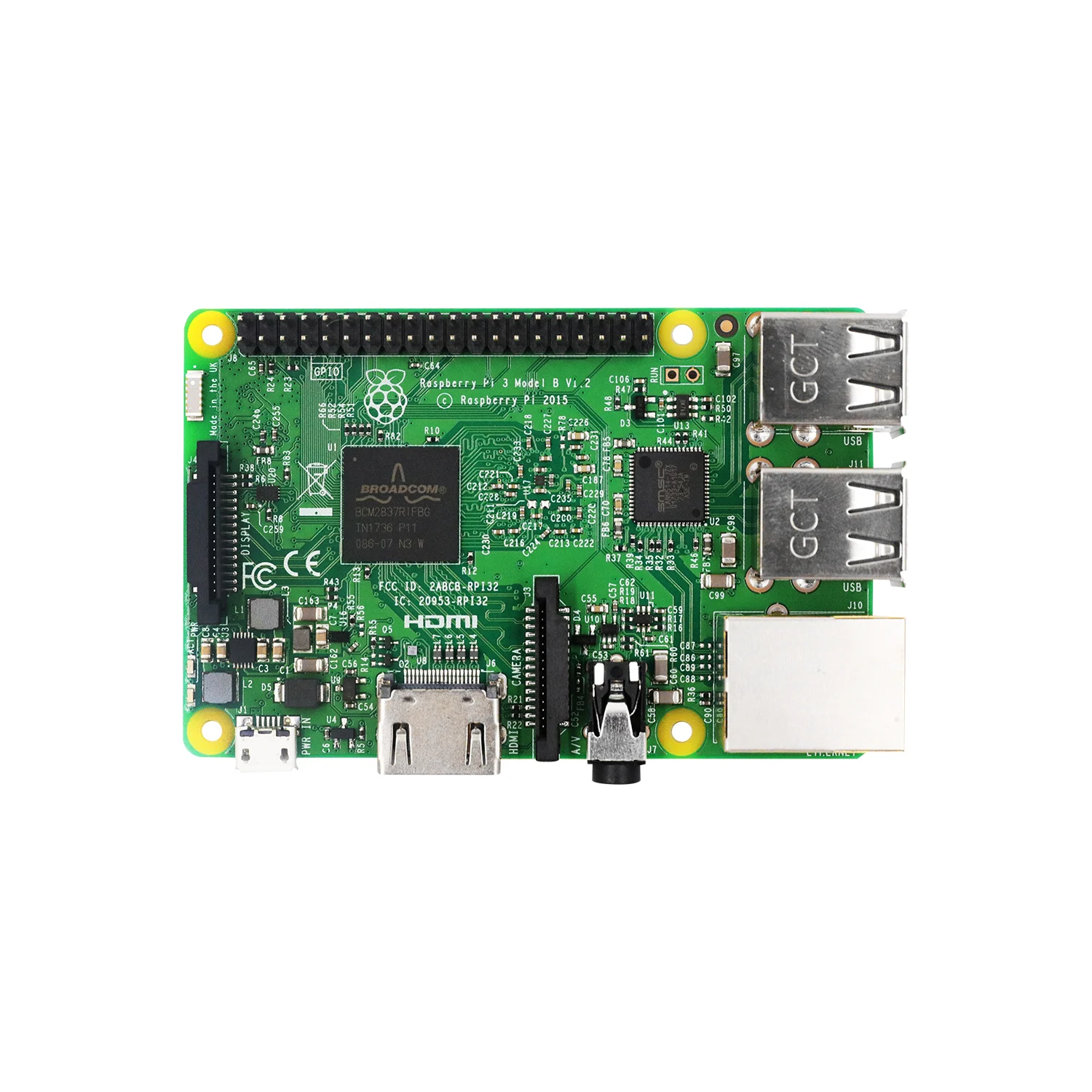 Raspberry Pi 3 Model B стартовый комплект + блок питания (ес/сша) PI акриловый чехол радиатор