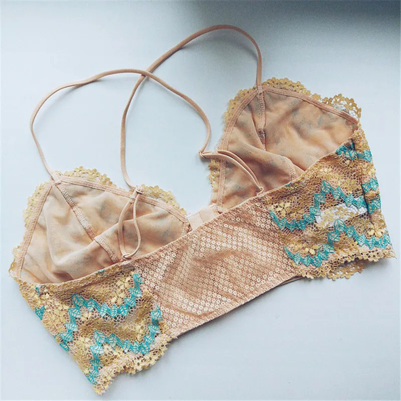 Без косточек кружевной прозрачный бюстгальтер для Для женщин нижнее белье