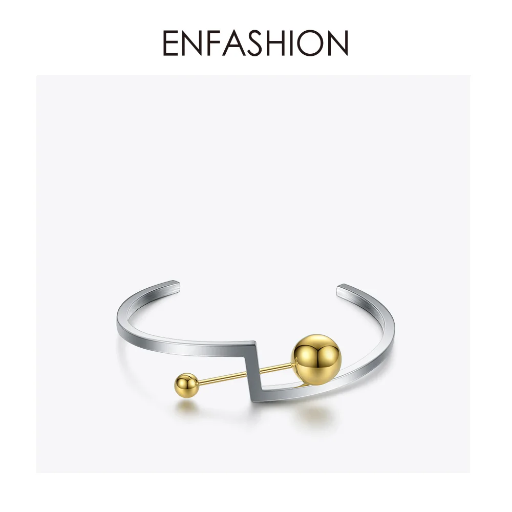 Enfashion геометрический браслет из нержавеющей стали на предплечье запястье