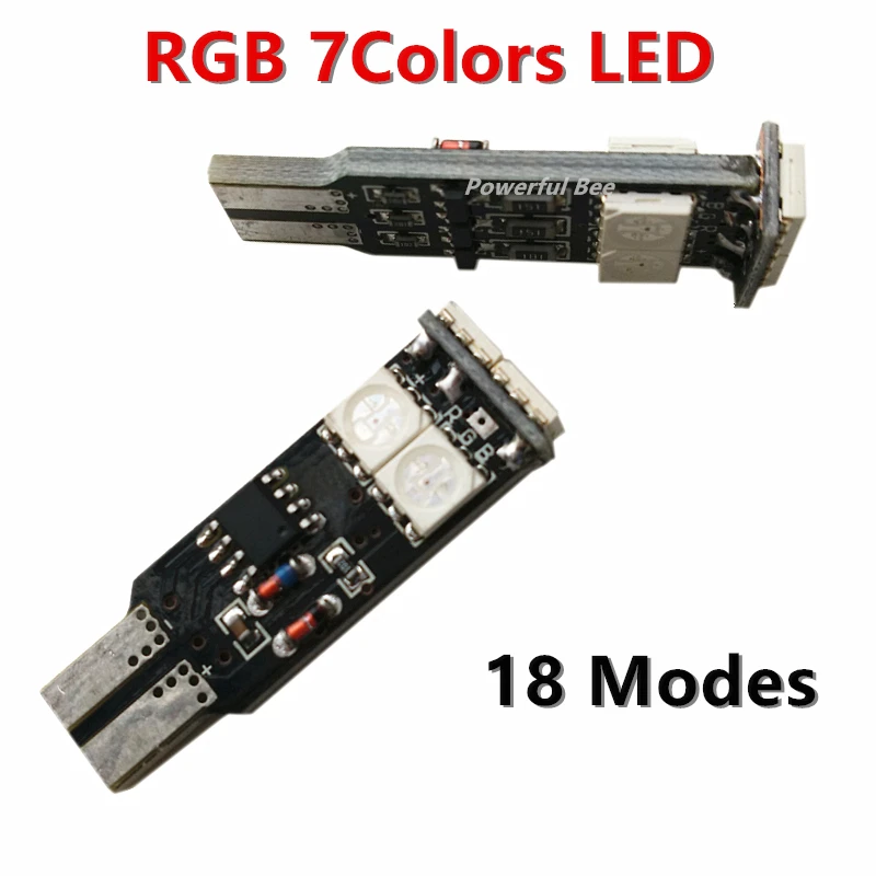 Светодиодная лампа T10/W5W 6SMD 1 5 Вт 7 цветов 2 шт.|car light|light modelight led |