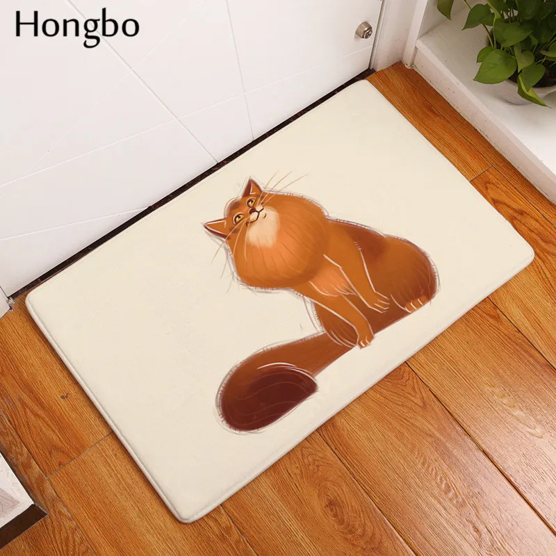 Домашний коврик Hongbo для занятий йогой мультяшный закругленный симпатичный
