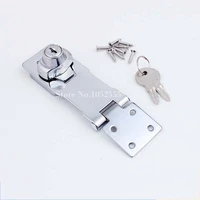 high quality 5pcs cabinet boxes lock closet door chrome plated metal keyed hasp lock 2 534 long key k35