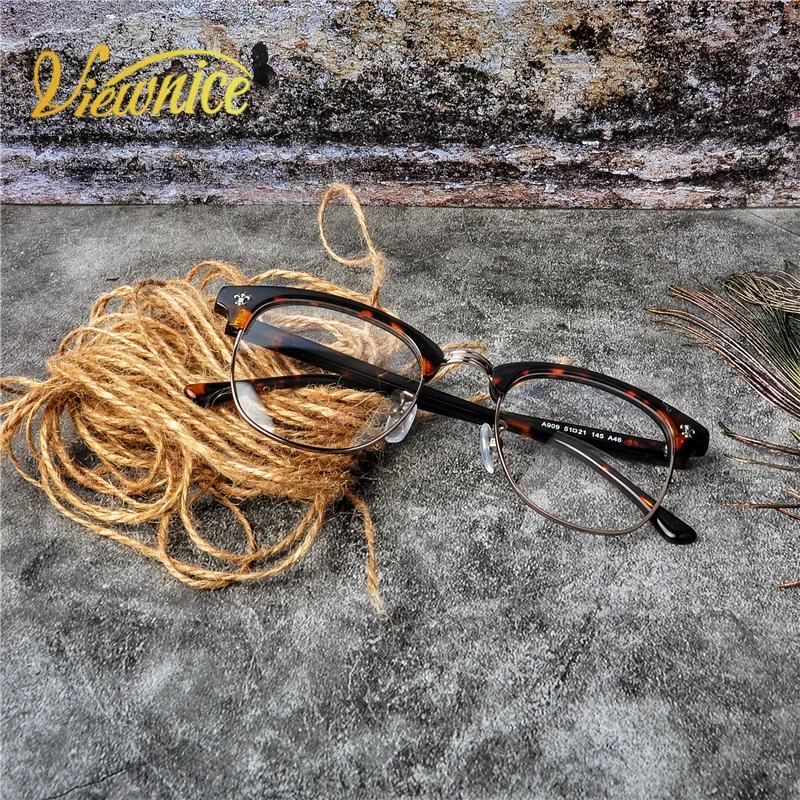 Оправа для очков в стиле ретро Viewnice мужчин и женщин однотонные компьютерные очки