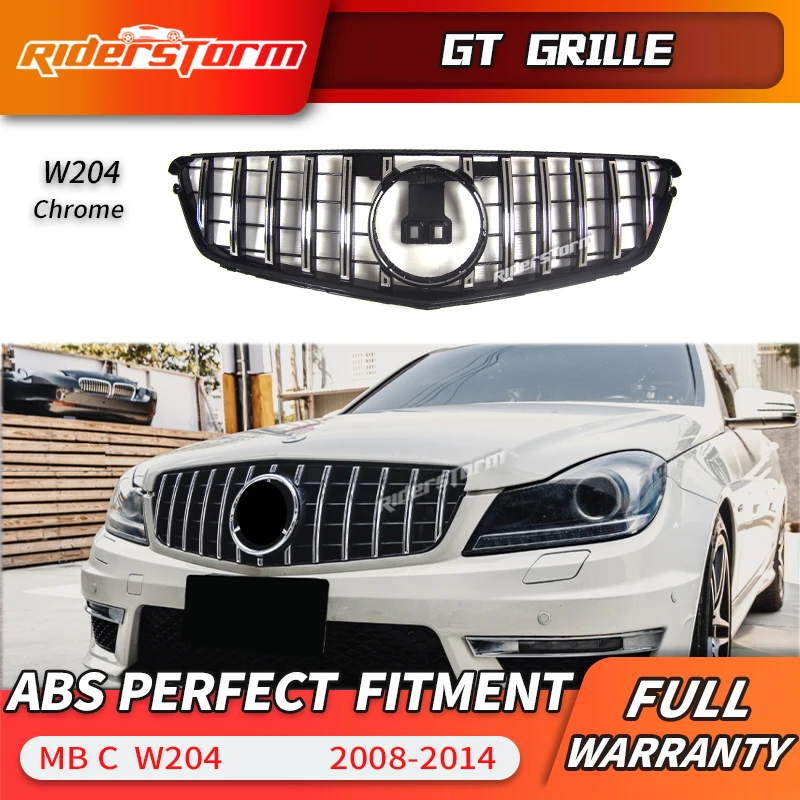 Решетка C180 W204 GT для mercedesz решетка C класса racing gt C200 C250 C300 2008-2014 c204 переднего бампера