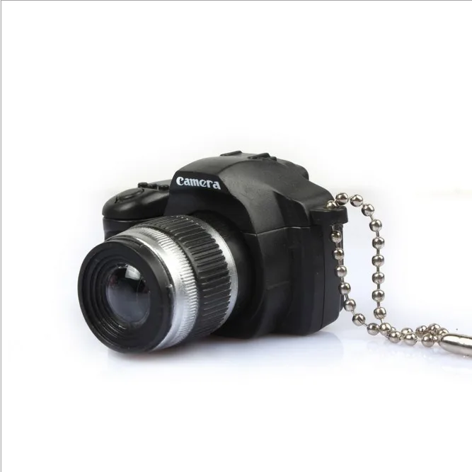 Мода моделирование SLR Камера Брелоки для ключей брелок светодиодный свет