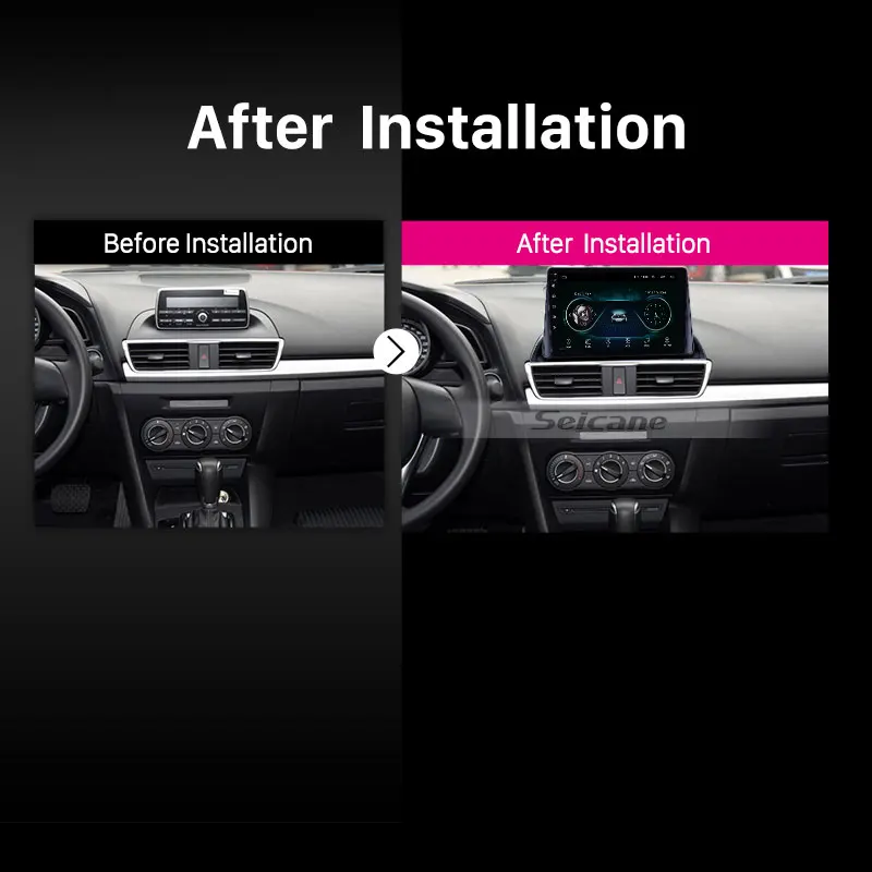 Головное устройство Seicane 8 ядер Android 9 0 для Mazda 3 Axela BM 2013 2018 GPS навигация поддержка DVR