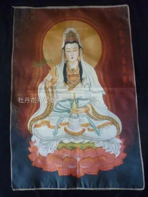 

Chinese Antique collection the Thangka Goddess of mercy diagram