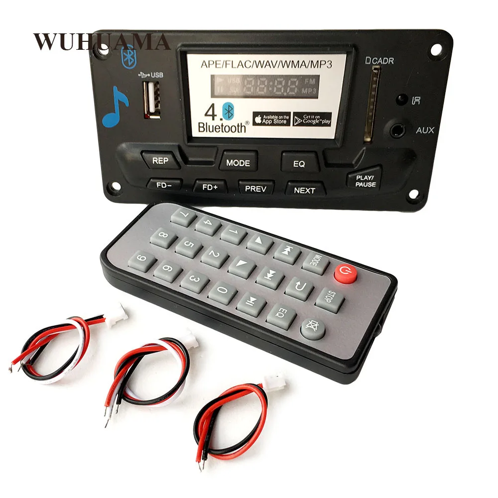 Автомобильный MP3 плеер DIY Bluetooth 4 0 FM передатчик модуль DAE AUX запись APE FLAC