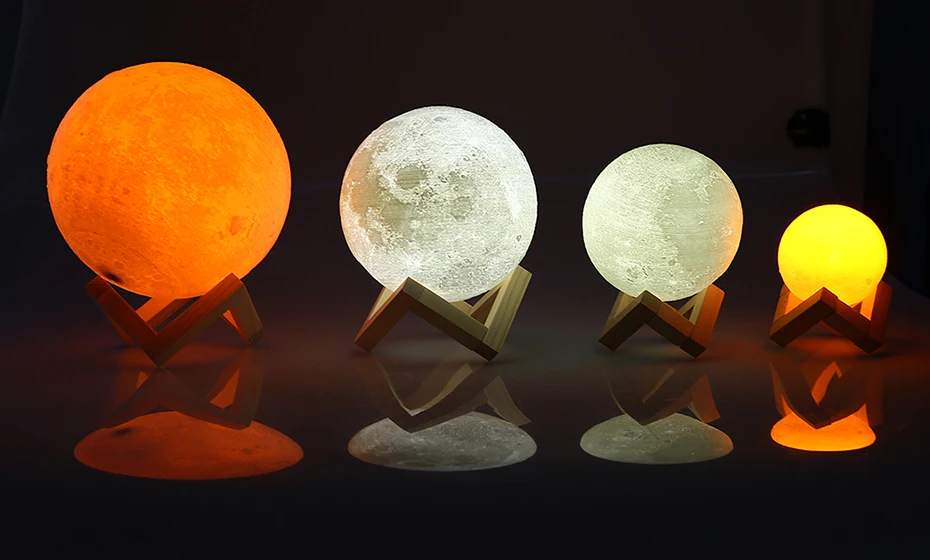 AGM Moon лампы Светодиодные Night Light Touch лунный свет 2 цвета изменить лампы luminaria подарок для ребенка домашнего декора дропшиппинг