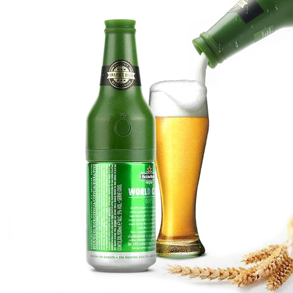 1pc Ultrasonic Beer Foamer Creative Bottle Shape Foam Maker Portable Outdoor Party Bubbler For Canned Bottled Bar Use |