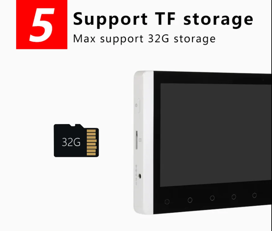 Беспроводной видеодомофон SmartYIBA 720P 7 дюймов с RFID паролем и 2 уличными