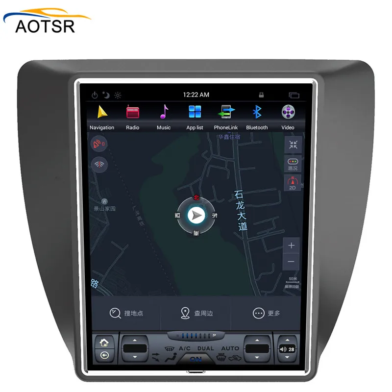 Tesla стиль большой экран Android 7,1 Автомобильный gps навигатор головное устройство для Volkswagen/VW Jetta 2011+ Автомагнитола стерео карта без dvd