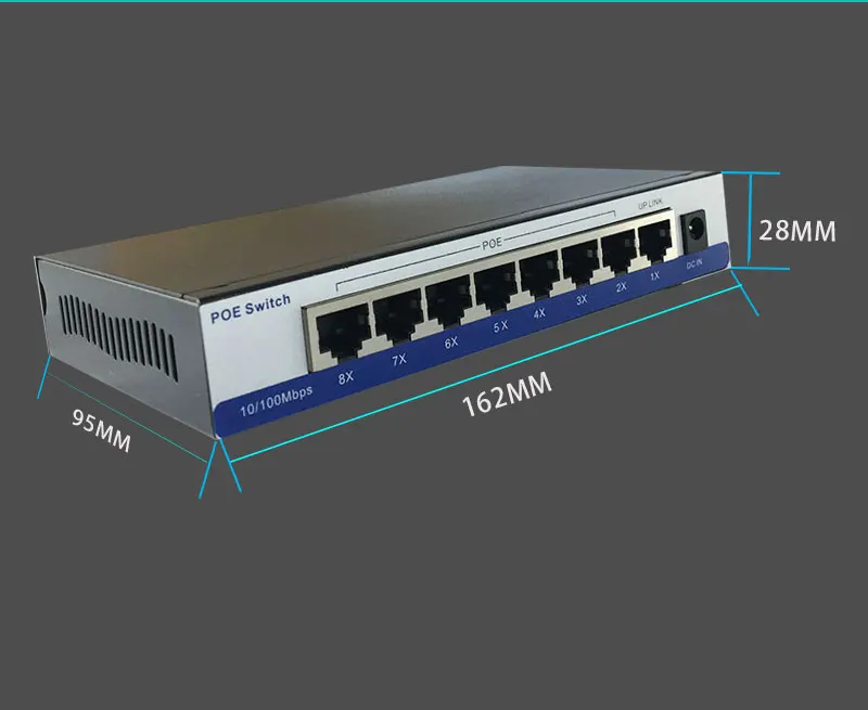 Пассивный коммутатор Poe 8 портов питания ethernet 12 V-24 V для Ubiquiti Nanostation Unifi MikroTik RouterOS RouterBoard 24v wifi poe