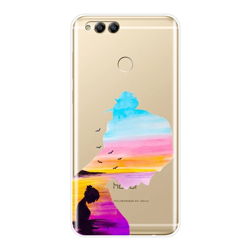 Чехол для телефона девочек Huawei Honor 8X MAX 10 9 8 7 Мягкая силиконовая задняя крышка Lite S