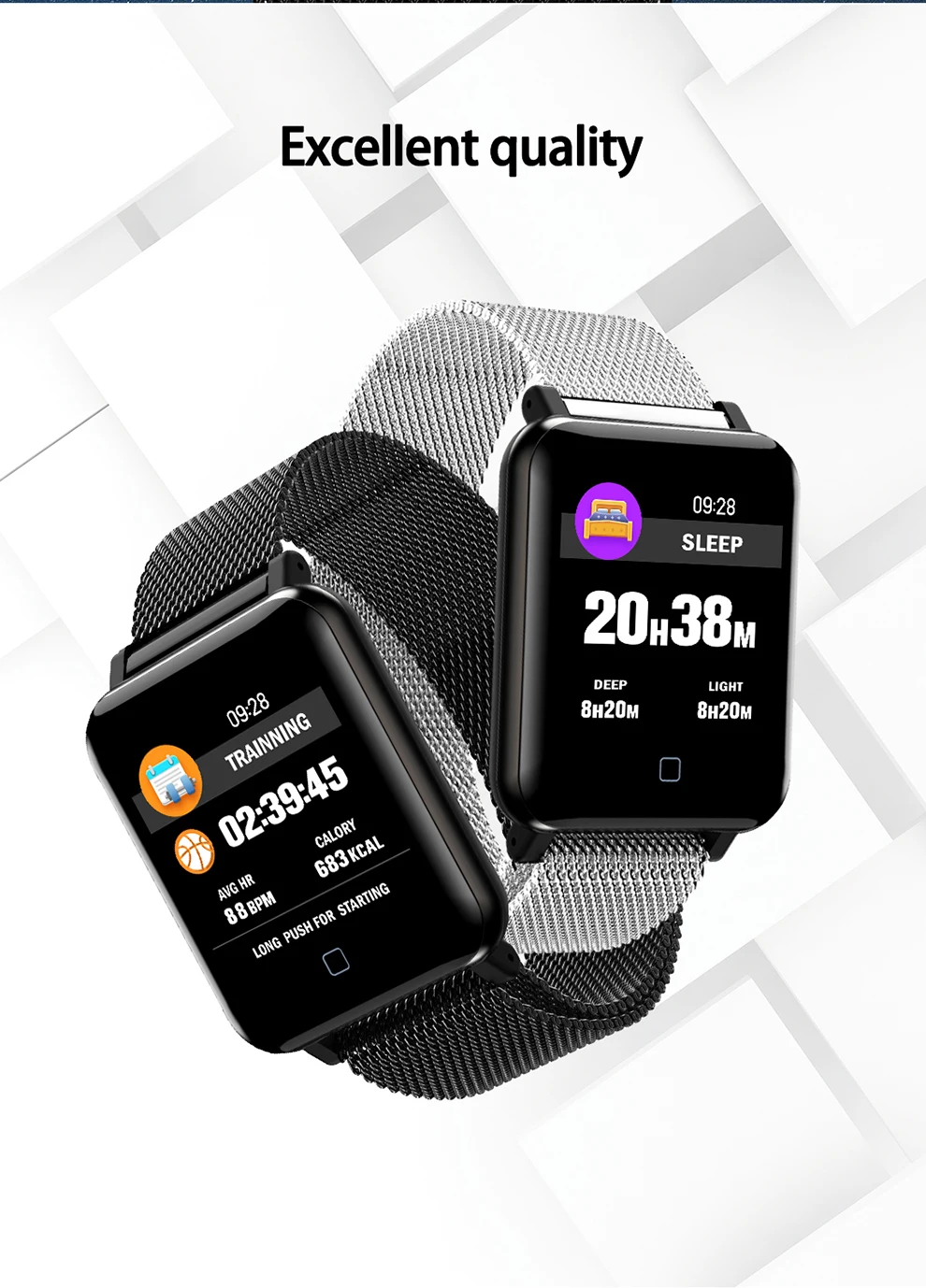 Спортивные Смарт-часы M19 с пульсометром кислородом фитнес-трекером для xiaomi m3 band