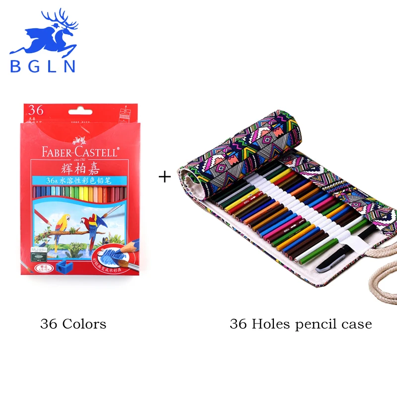 Faber-Castell 36/48 цвета водорастворимые цветные карандаши + Национальная вышивка