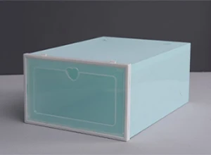 green Экологически чистая коробка для хранения Прозрачная домашняя коробка для хранения откидной ящик отделка мелких предметов шкафчики для хранения A11228 - Цвет: green