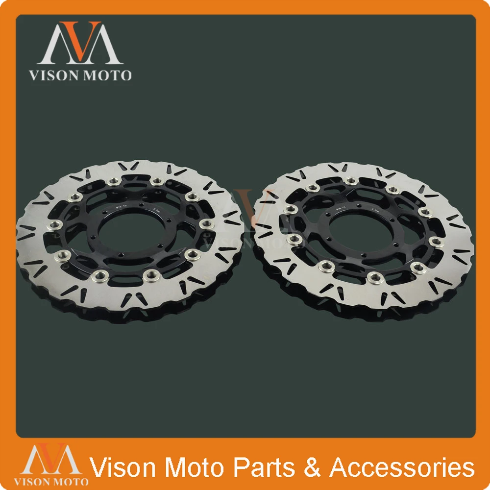 

2PCS Front Floating Brake Disc Rotor For HONDA CBR1000RR CBR1000 RR 2006 2007 VTR1000 VTR 1000 SP1 RC51 2000 2001 2002 2003-2007