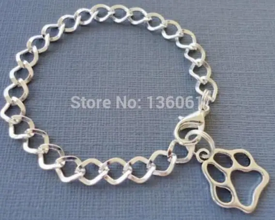 Mixed Vintage Silver Punk Skull Wings Infinite Wolf Bullets Crystal Bead Charm Cuff Bracelets Bangles Anklet For Women Jewelry | Украшения