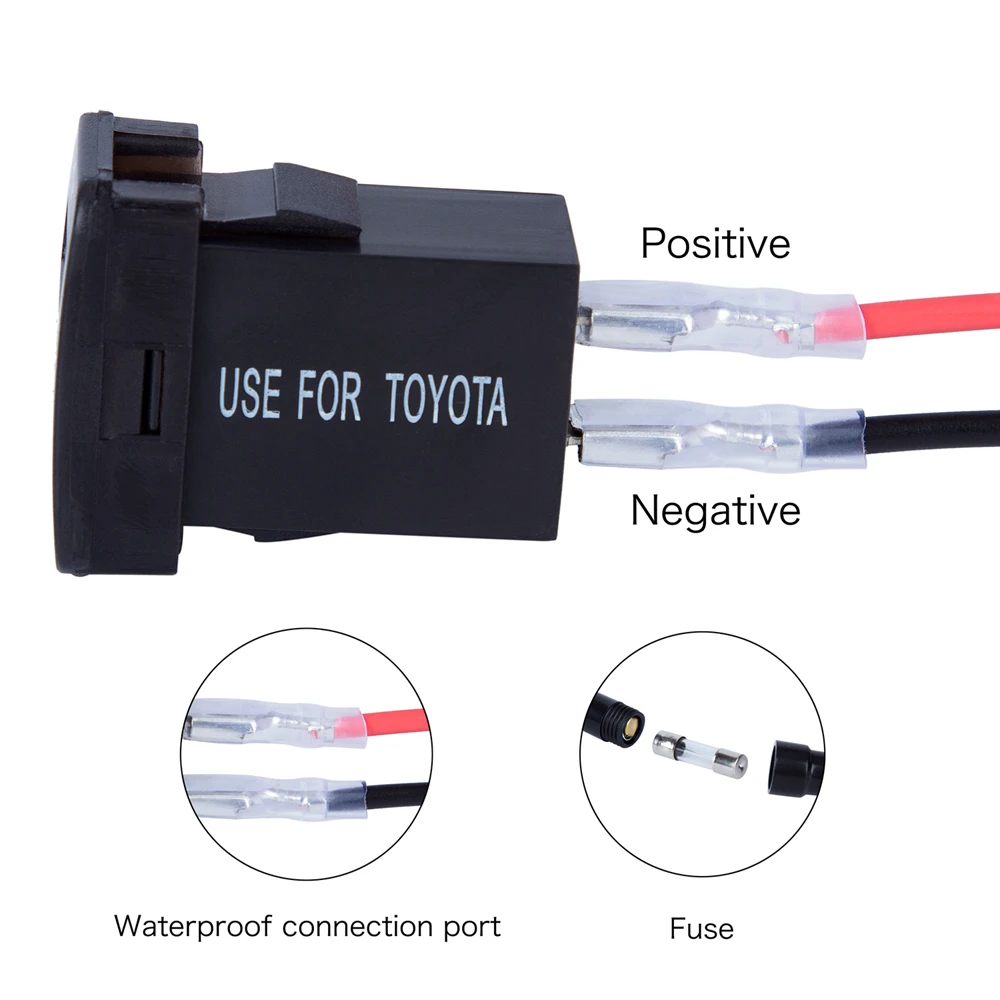 Автомобильное зарядное устройство DC 12-24 В с двумя USB-портами адаптер для зарядки