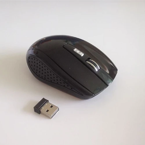 Black 1200 dpi 6 клавиш USB оптическая беспроводная профессиональная компьютерная игровая мышь 2,4G приемник супер тонкая универсальная мышь для ПК ноутбука - Цвет: Black
